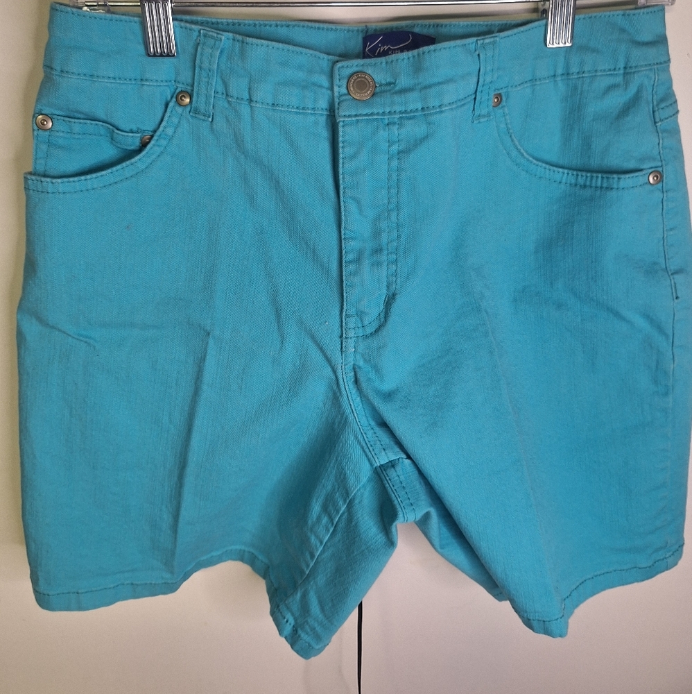 Kim Rogers Teal Shorts Size 10 or 30" Waist